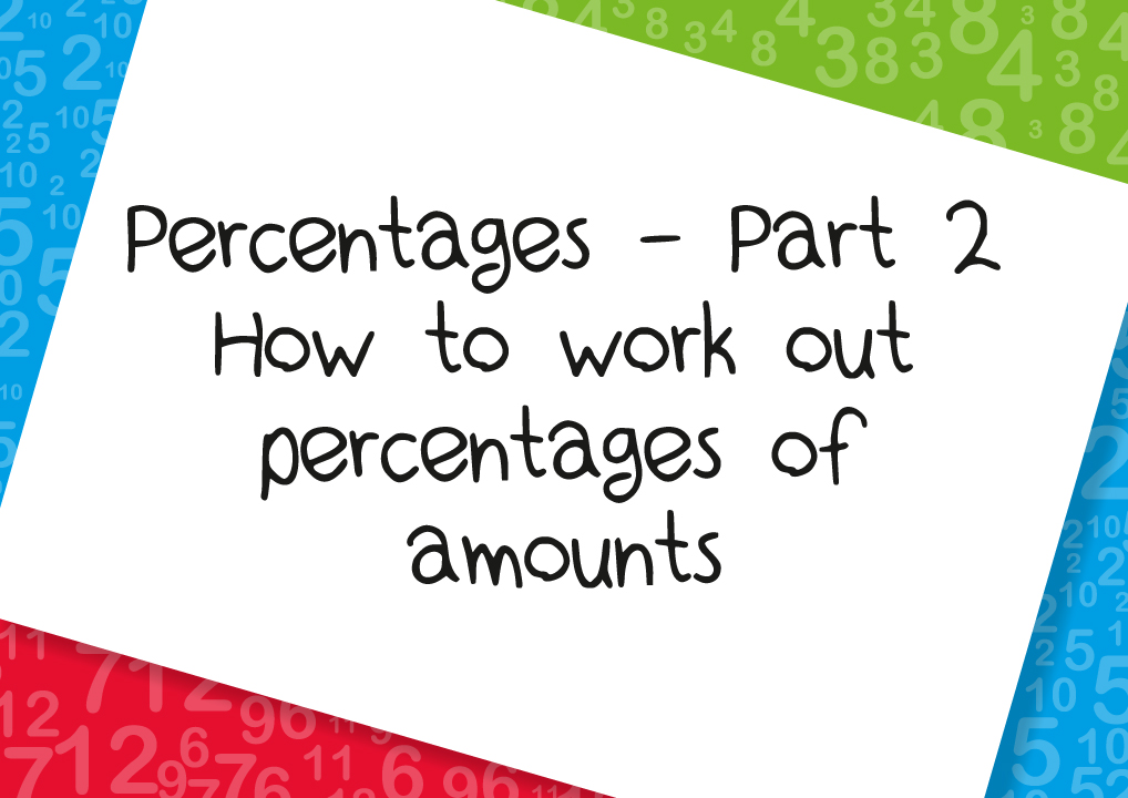 how to work out percentages of amounts